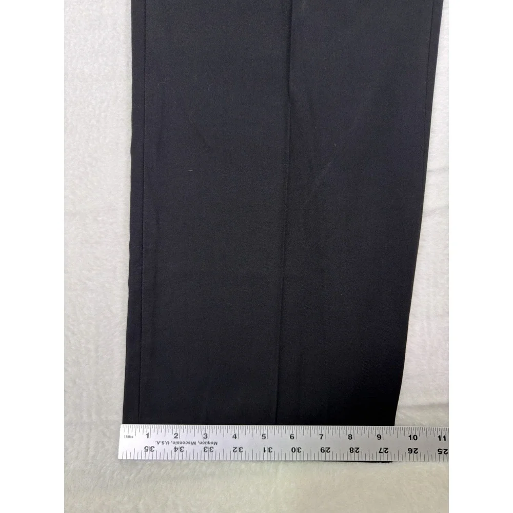 Kenneth Cole Reaction Dress‎ Pants Mens 40x30 Black Flat Front Straight